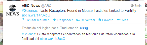 traduccion en twitter