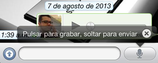Mensajes de voz Whatsapp
