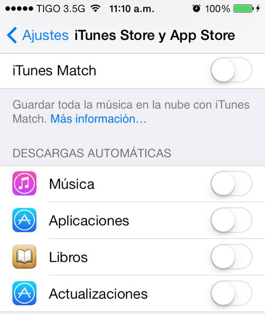 Descargas automáticas