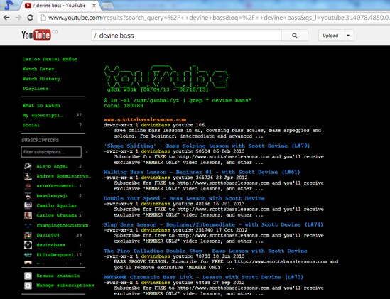Youtube Look Ochentero