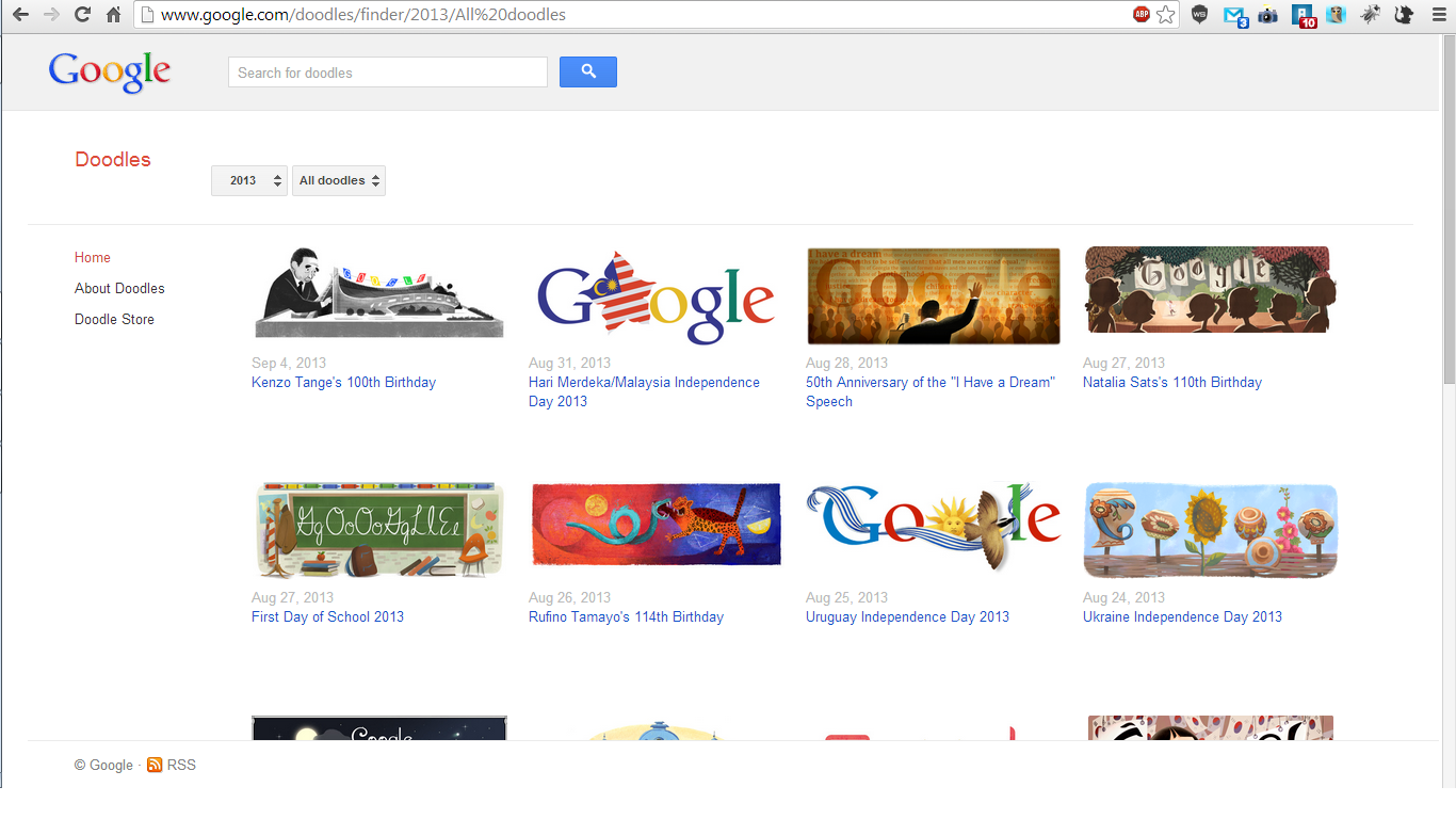 google logos