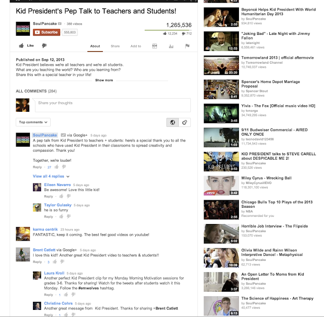 comentarios en Youtube