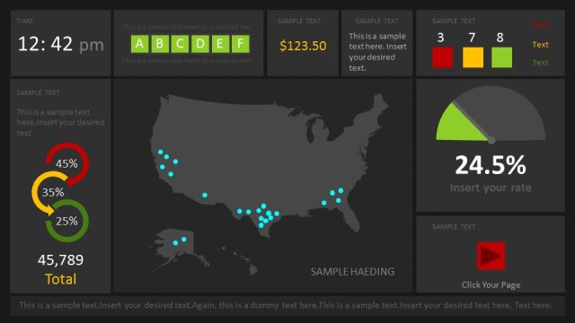 Dashboard para Presentación de PowerPoint