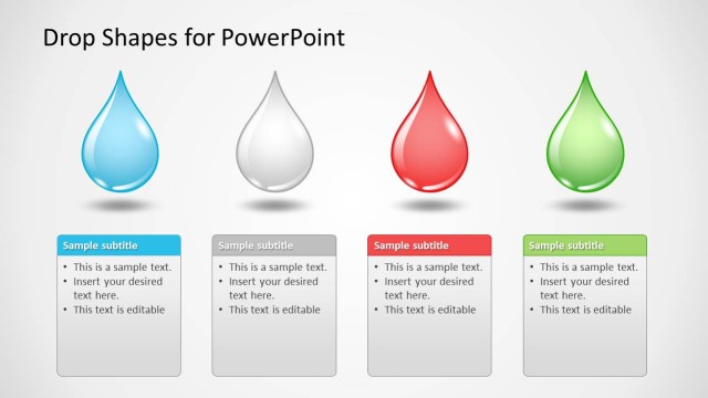 Shapes PowerPoint con Efecto de Gotas