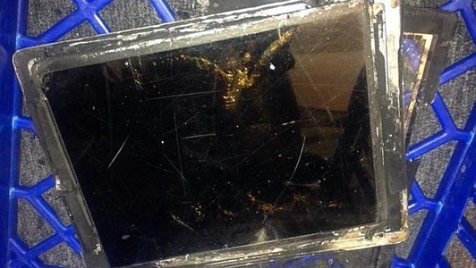 ipad air quemado