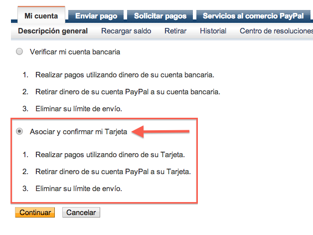 Cómo verificar una cuenta de Paypal 2