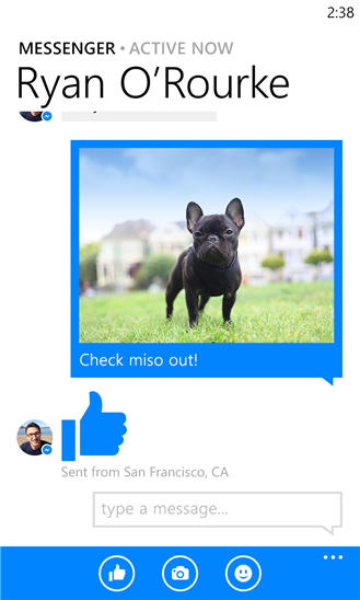 Facebook Messenger Windows Phone 2