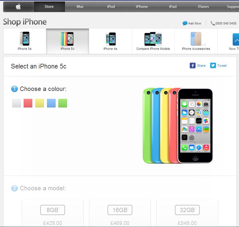 iphone 5c 8gb