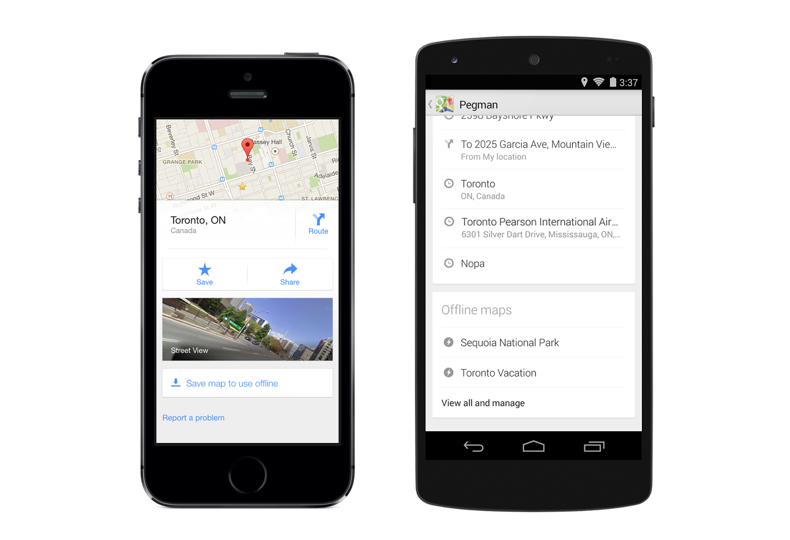 Offline  googleMaps