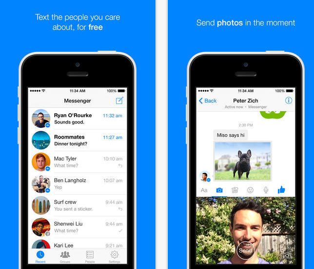Facebook Messenger send videos