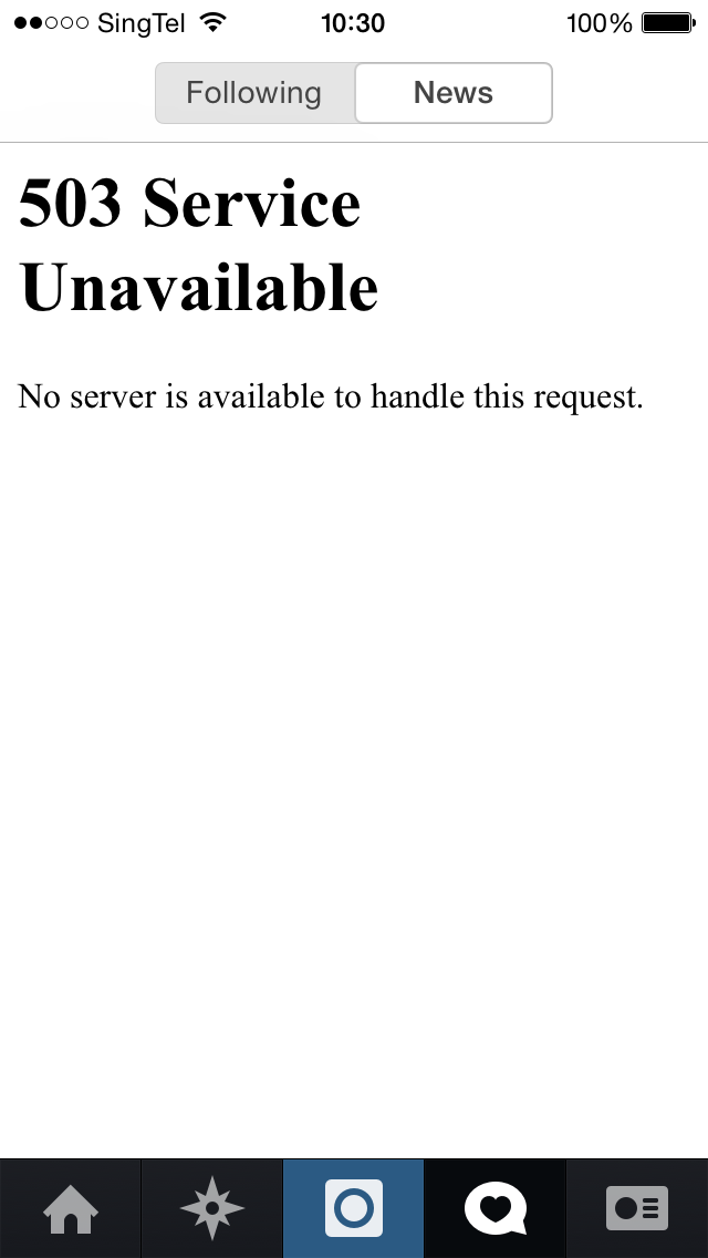 Instagram fallo