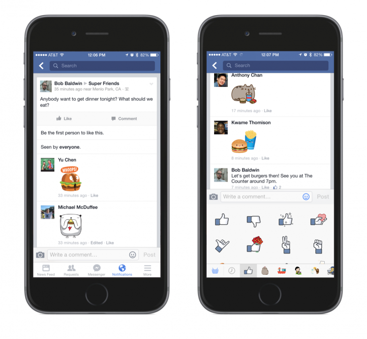 Stickers-en comentarios facebook