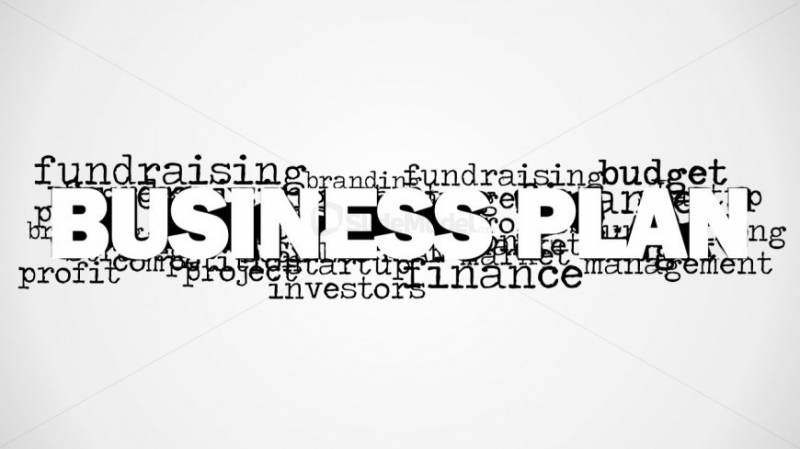 Nube de palabras con imagen de negocios para PowerPoint