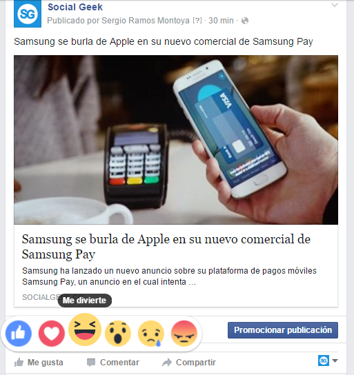 Reacciones Facebook Colombia