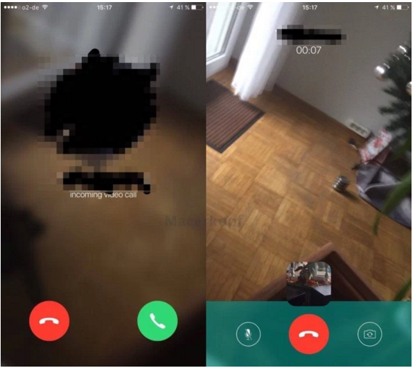 Whatsapp videocalls
