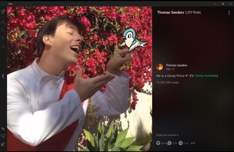 Vine for windows 10