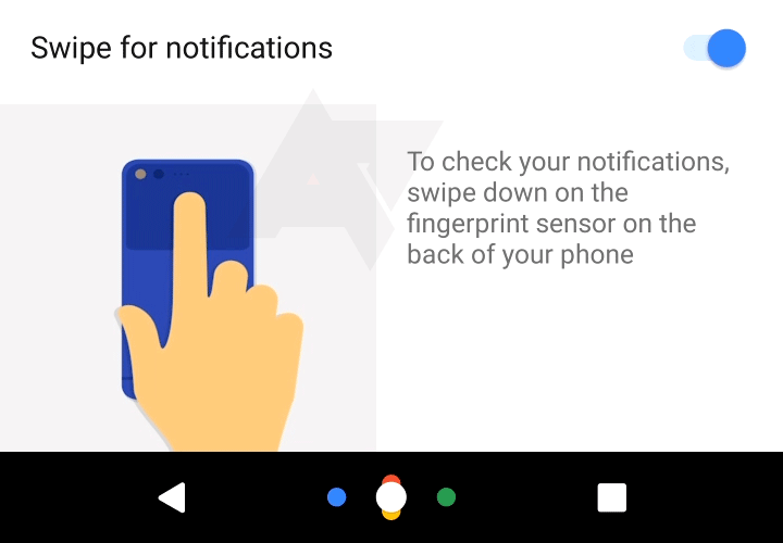 Nexus Swipe gestos