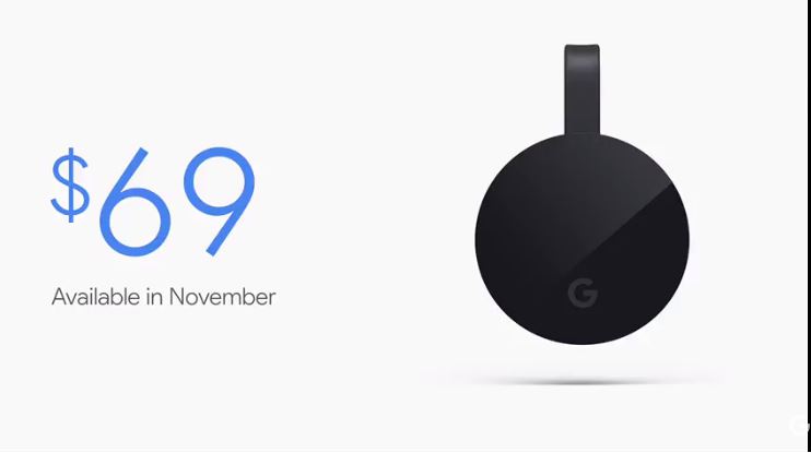 chromecast ultra precio